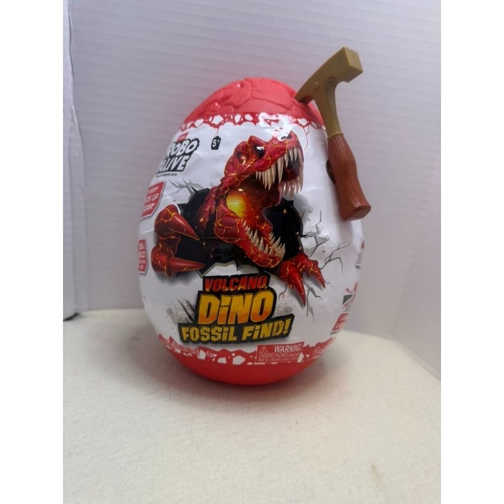 Zuru Robo Alive Volcano Dino Fossil Find Toy Egg With Slime & Sand